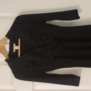 White House Black Market three quarter sleeve black tunic